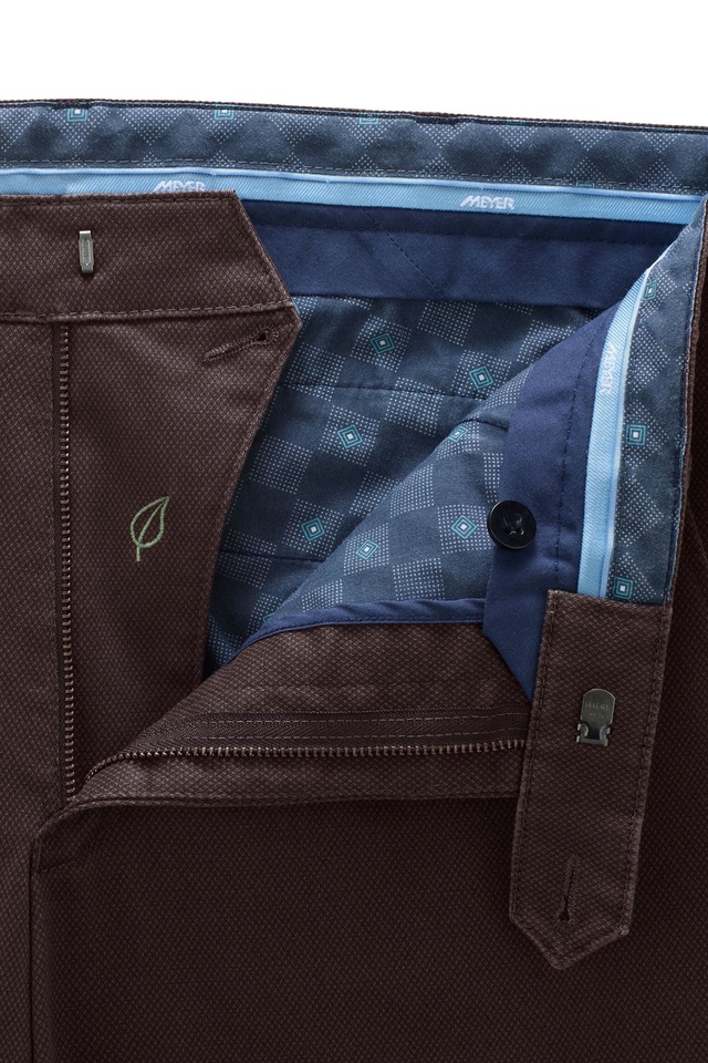 MEYER Chinos »BONN« mit Micro Print