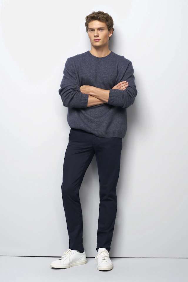 MEYER Chinos »M5 Move« M5 Move in Micro-Struktur