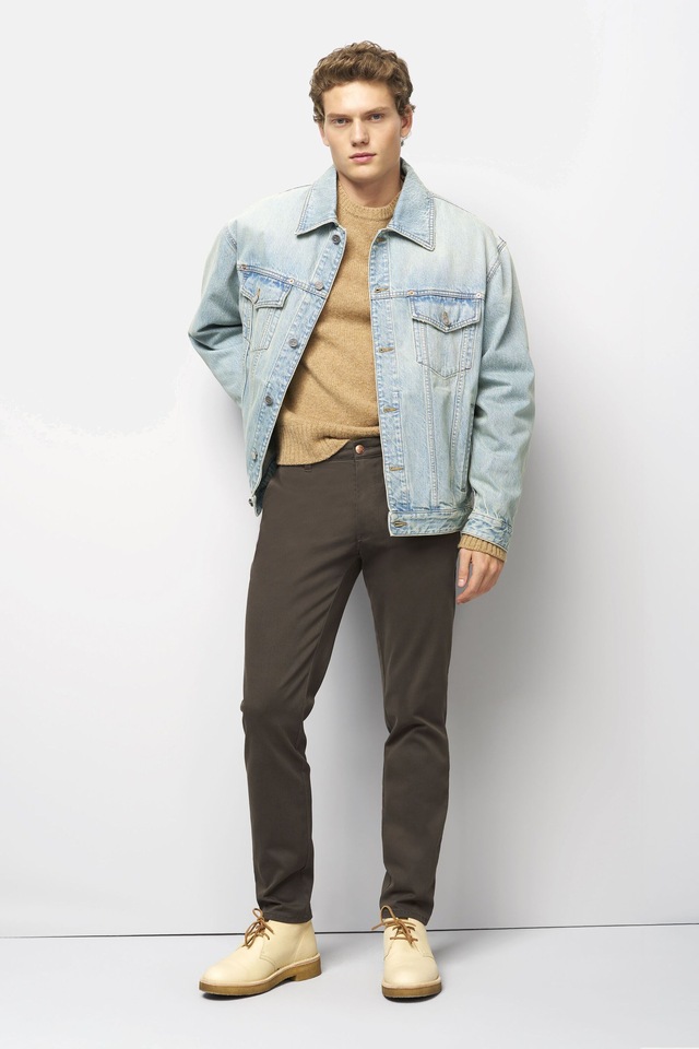 MEYER Chinos »M5 Move 2-6502« M5 Move im Jersey-Look