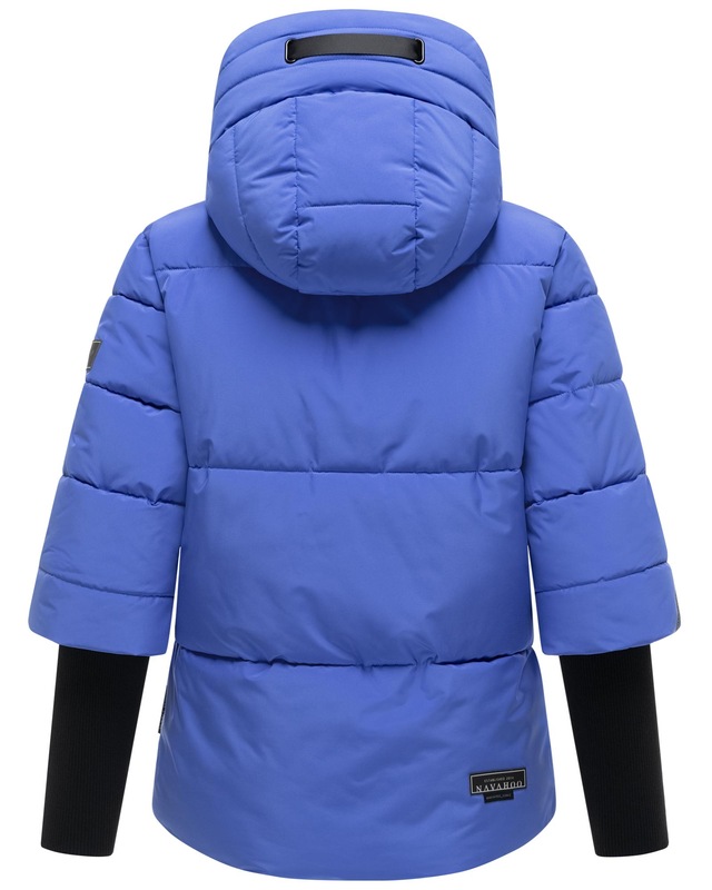 Navahoo Steppjacke »Lotusherz XIV« mit Kapuze Warme gesteppte Winterjacke mit Rippstrickärmeln