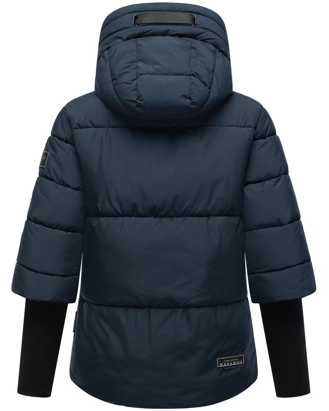 Navahoo Steppjacke »Lotusherz XIV« mit Kapuze Warme gesteppte Winterjacke mit Rippstrickärmeln