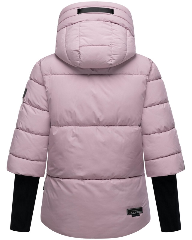 Navahoo Steppjacke »Lotusherz XIV« mit Kapuze Warme gesteppte Winterjacke mit Rippstrickärmeln