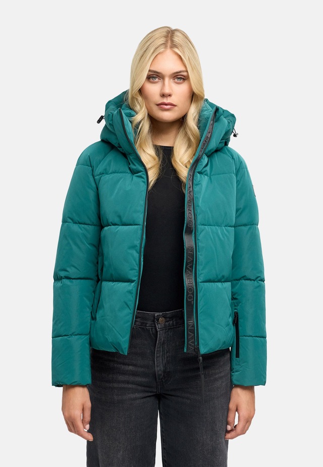 Navahoo Steppjacke »Frostherz XIV« mit Kapuze Kurze gesteppte Damen Winterjacke mit abnehmbarer Kapuze