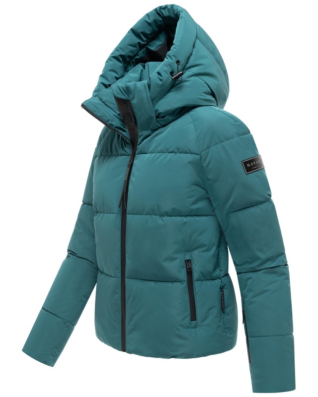 Navahoo Steppjacke »Frostherz XIV« mit Kapuze Kurze gesteppte Damen Winterjacke mit abnehmbarer Kapuze