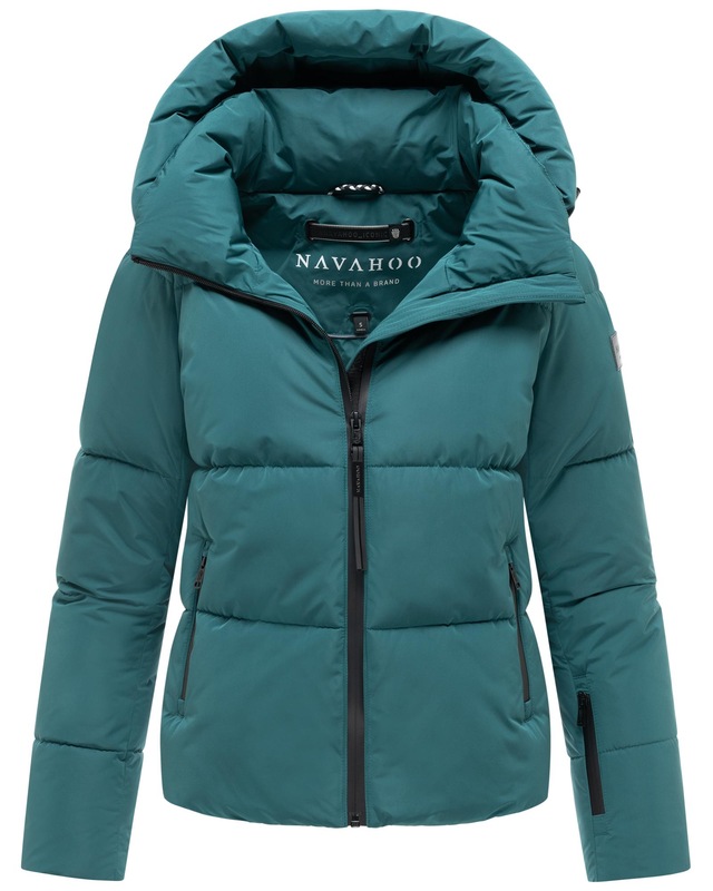 Navahoo Steppjacke »Frostherz XIV« mit Kapuze Kurze gesteppte Damen Winterjacke mit abnehmbarer Kapuze