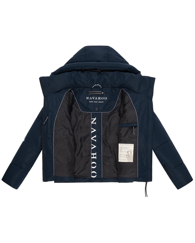 Navahoo Steppjacke »Frostherz XIV« mit Kapuze Kurze gesteppte Damen Winterjacke mit abnehmbarer Kapuze