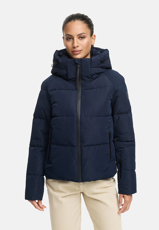 Navahoo Steppjacke »Frostherz XIV« mit Kapuze Kurze gesteppte Damen Winterjacke mit abnehmbarer Kapuze