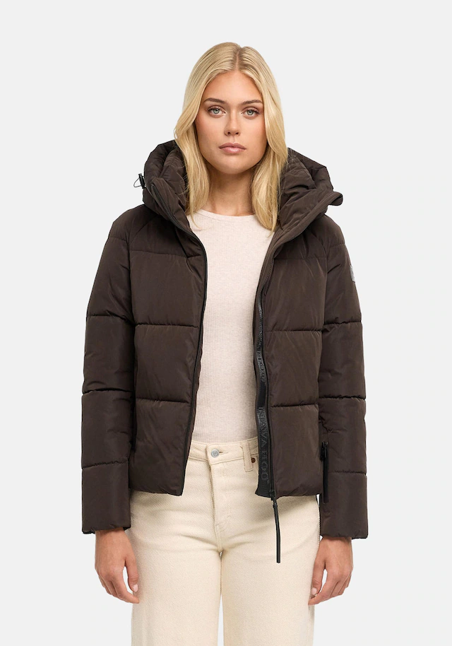 Navahoo Steppjacke »Frostherz XIV« mit Kapuze Kurze gesteppte Damen Winterjacke mit abnehmbarer Kapuze