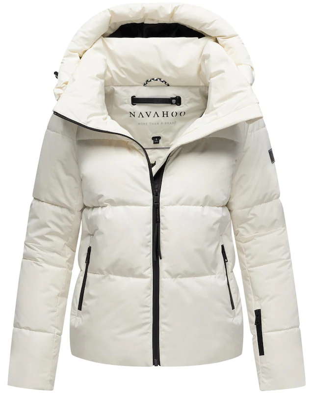 Navahoo Steppjacke »Frostherz XIV« mit Kapuze Kurze gesteppte Damen Winterjacke mit abnehmbarer Kapuze