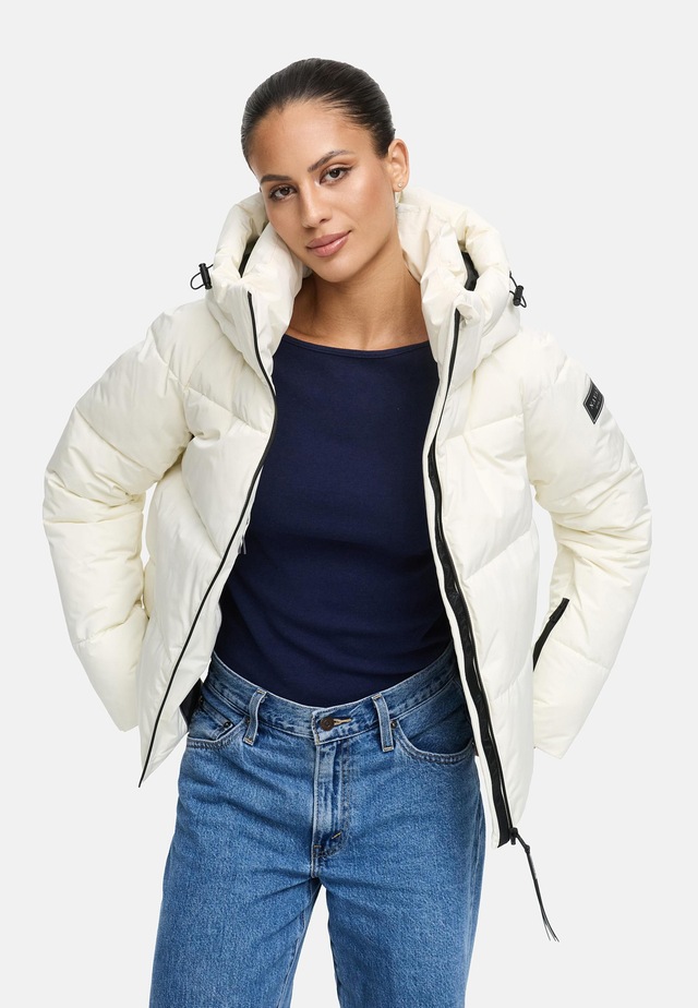 Navahoo Steppjacke »Frostherz XIV« mit Kapuze Kurze gesteppte Damen Winterjacke mit abnehmbarer Kapuze