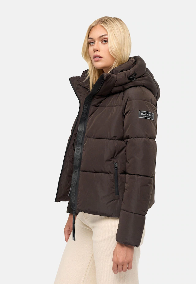 Navahoo Steppjacke »Frostherz XIV« mit Kapuze Kurze gesteppte Damen Winterjacke mit abnehmbarer Kapuze