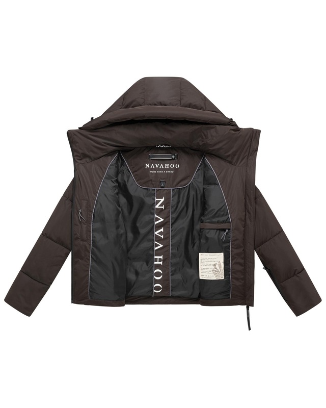 Navahoo Steppjacke »Frostherz XIV« mit Kapuze Kurze gesteppte Damen Winterjacke mit abnehmbarer Kapuze