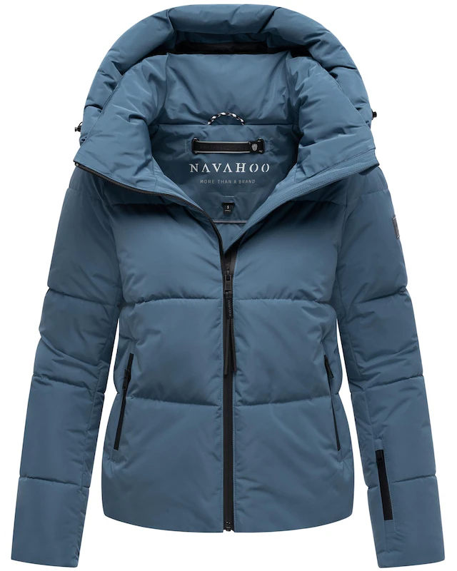 Navahoo Steppjacke »Frostherz XIV« mit Kapuze Kurze gesteppte Damen Winterjacke mit abnehmbarer Kapuze
