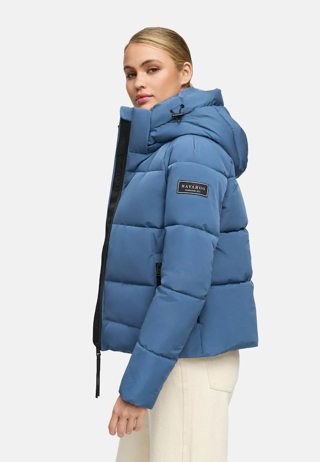 Navahoo Steppjacke »Frostherz XIV« mit Kapuze Kurze gesteppte Damen Winterjacke mit abnehmbarer Kapuze