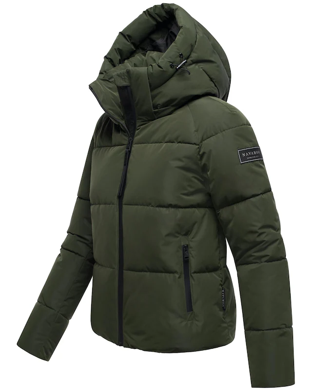 Navahoo Steppjacke »Frostherz XIV« mit Kapuze Kurze gesteppte Damen Winterjacke mit abnehmbarer Kapuze