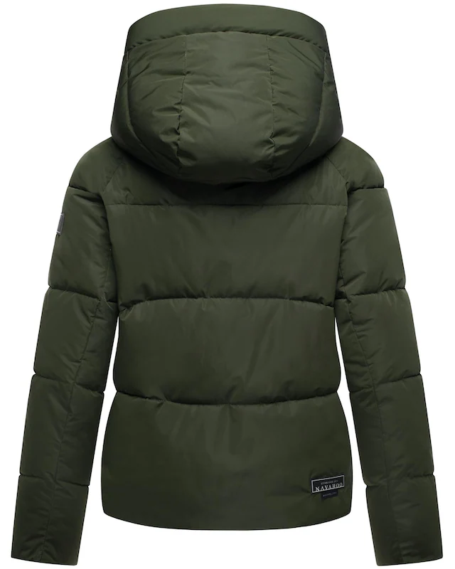 Navahoo Steppjacke »Frostherz XIV« mit Kapuze Kurze gesteppte Damen Winterjacke mit abnehmbarer Kapuze