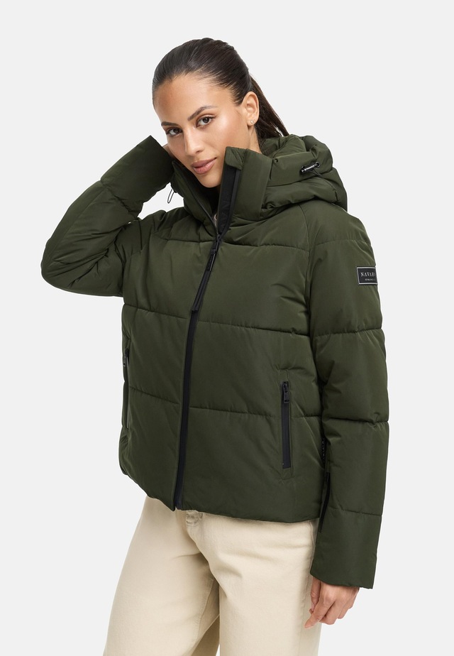 Navahoo Steppjacke »Frostherz XIV« mit Kapuze Kurze gesteppte Damen Winterjacke mit abnehmbarer Kapuze