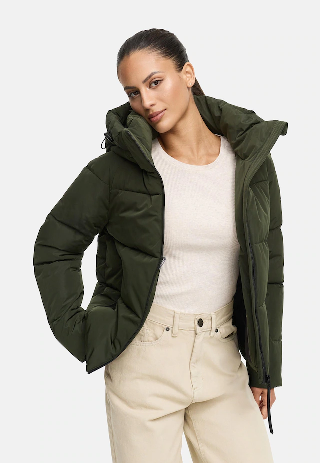 Navahoo Steppjacke »Frostherz XIV« mit Kapuze Kurze gesteppte Damen Winterjacke mit abnehmbarer Kapuze