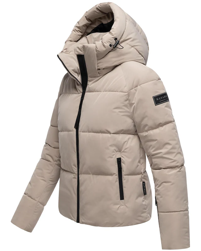 Navahoo Steppjacke »Frostherz XIV« mit Kapuze Kurze gesteppte Damen Winterjacke mit abnehmbarer Kapuze