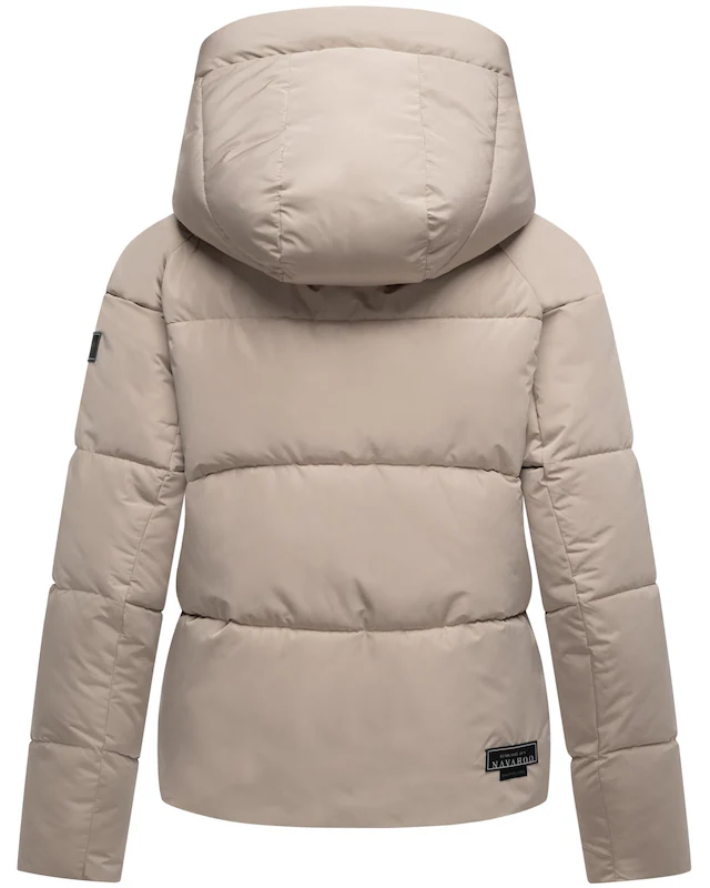 Navahoo Steppjacke »Frostherz XIV« mit Kapuze Kurze gesteppte Damen Winterjacke mit abnehmbarer Kapuze
