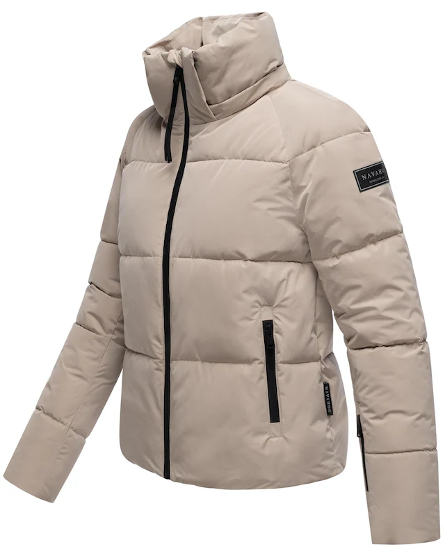 Navahoo Steppjacke »Frostherz XIV« mit Kapuze Kurze gesteppte Damen Winterjacke mit abnehmbarer Kapuze