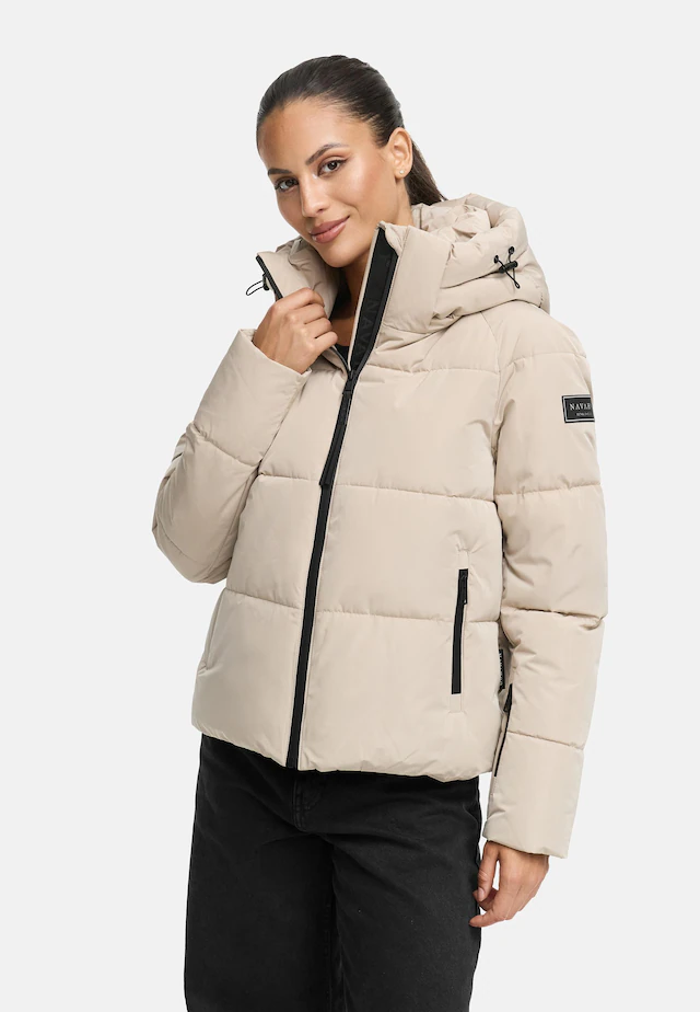 Navahoo Steppjacke »Frostherz XIV« mit Kapuze Kurze gesteppte Damen Winterjacke mit abnehmbarer Kapuze