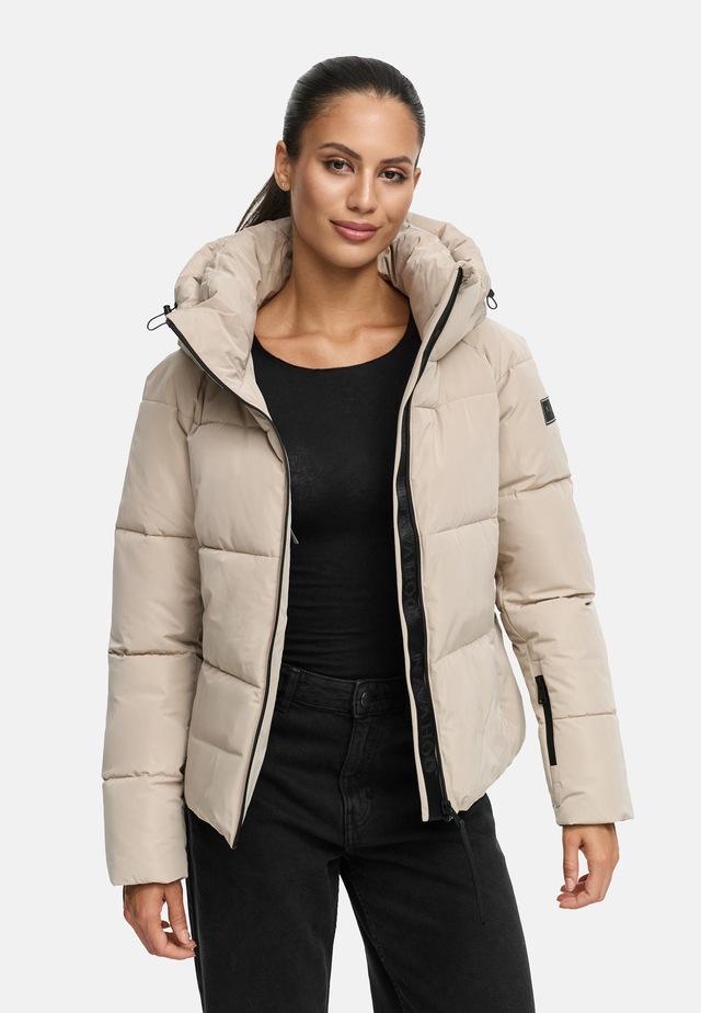 Navahoo Steppjacke »Frostherz XIV« mit Kapuze Kurze gesteppte Damen Winterjacke mit abnehmbarer Kapuze