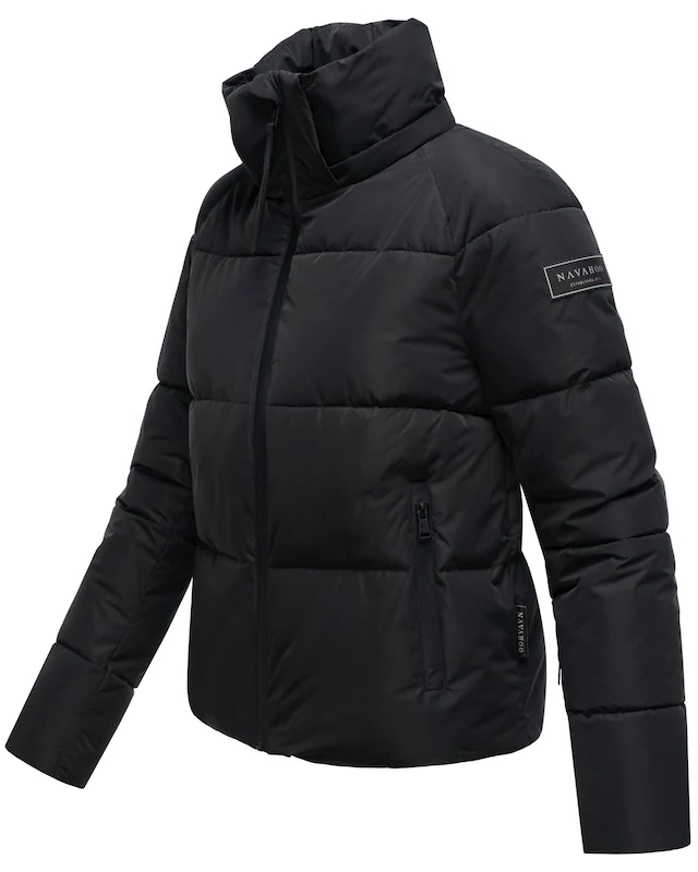 Navahoo Steppjacke »Frostherz XIV« mit Kapuze Kurze gesteppte Damen Winterjacke mit abnehmbarer Kapuze