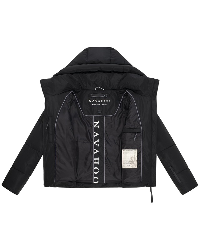 Navahoo Steppjacke »Frostherz XIV« mit Kapuze Kurze gesteppte Damen Winterjacke mit abnehmbarer Kapuze