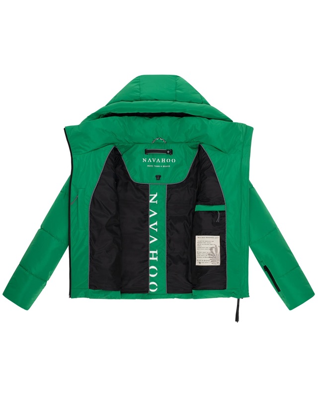 Navahoo Steppjacke »Frostherz XIV« mit Kapuze Kurze gesteppte Damen Winterjacke mit abnehmbarer Kapuze