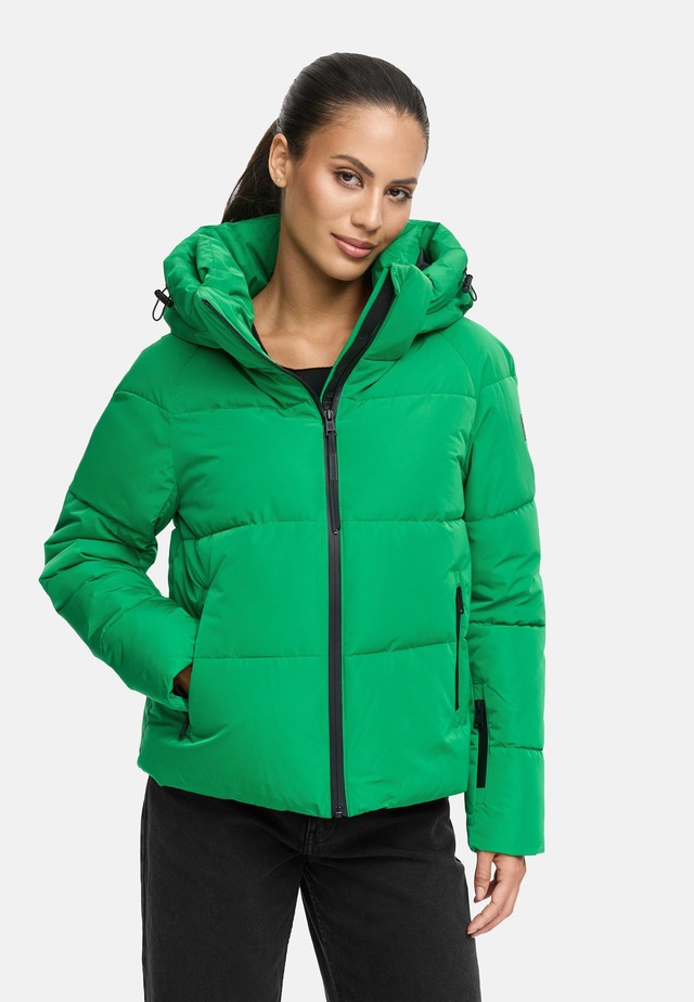 Navahoo Steppjacke »Frostherz XIV« mit Kapuze Kurze gesteppte Damen Winterjacke mit abnehmbarer Kapuze