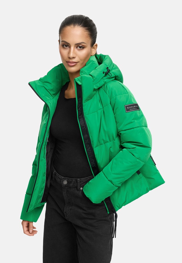 Navahoo Steppjacke »Frostherz XIV« mit Kapuze Kurze gesteppte Damen Winterjacke mit abnehmbarer Kapuze
