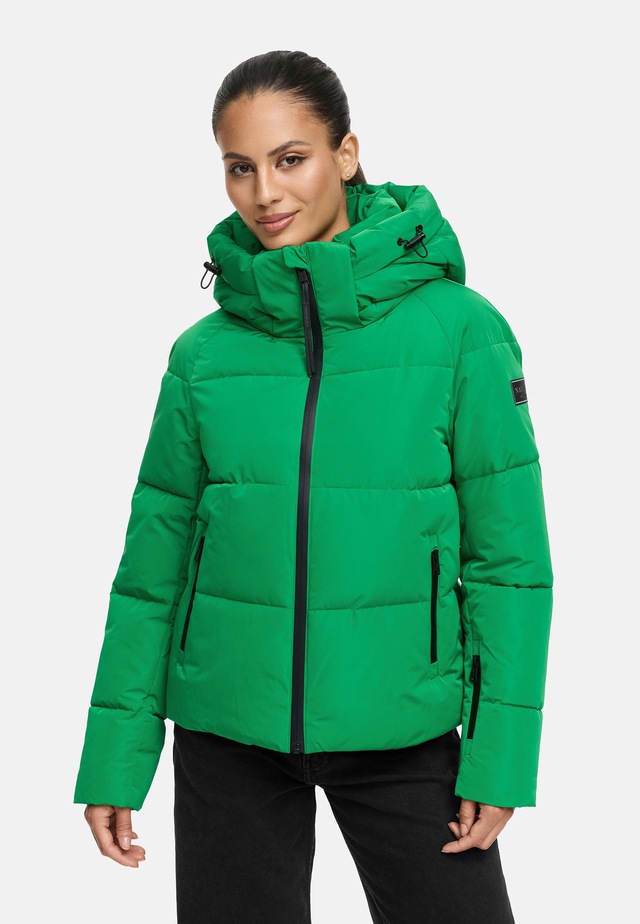 Navahoo Steppjacke »Frostherz XIV« mit Kapuze Kurze gesteppte Damen Winterjacke mit abnehmbarer Kapuze