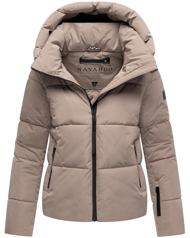 Navahoo Steppjacke »Frostherz XIV« mit Kapuze Kurze gesteppte Damen Winterjacke mit abnehmbarer Kapuze