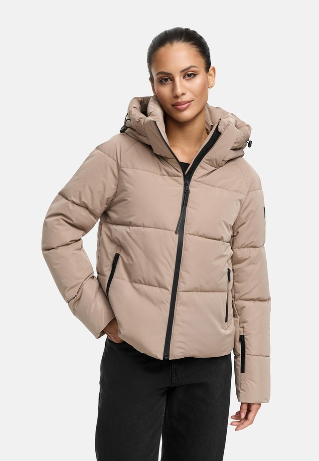 Navahoo Steppjacke »Frostherz XIV« mit Kapuze Kurze gesteppte Damen Winterjacke mit abnehmbarer Kapuze