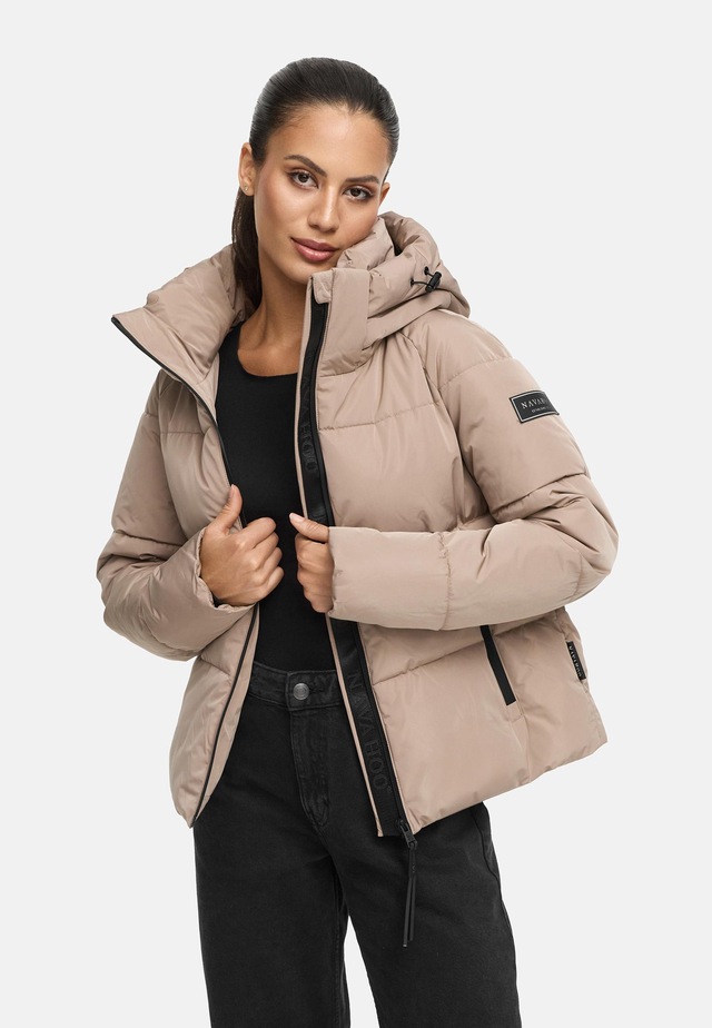 Navahoo Steppjacke »Frostherz XIV« mit Kapuze Kurze gesteppte Damen Winterjacke mit abnehmbarer Kapuze