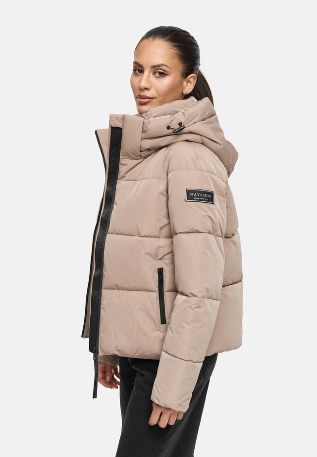 Navahoo Steppjacke »Frostherz XIV« mit Kapuze Kurze gesteppte Damen Winterjacke mit abnehmbarer Kapuze