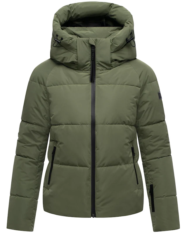 Navahoo Steppjacke »Frostherz XIV« mit Kapuze Kurze gesteppte Damen Winterjacke mit abnehmbarer Kapuze