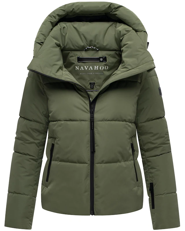 Navahoo Steppjacke »Frostherz XIV« mit Kapuze Kurze gesteppte Damen Winterjacke mit abnehmbarer Kapuze
