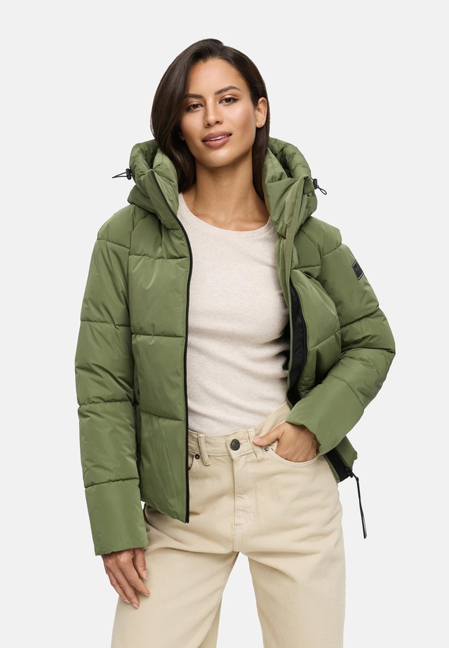 Navahoo Steppjacke »Frostherz XIV« mit Kapuze Kurze gesteppte Damen Winterjacke mit abnehmbarer Kapuze
