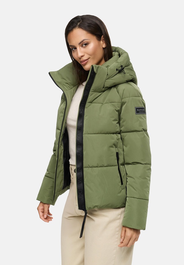 Navahoo Steppjacke »Frostherz XIV« mit Kapuze Kurze gesteppte Damen Winterjacke mit abnehmbarer Kapuze