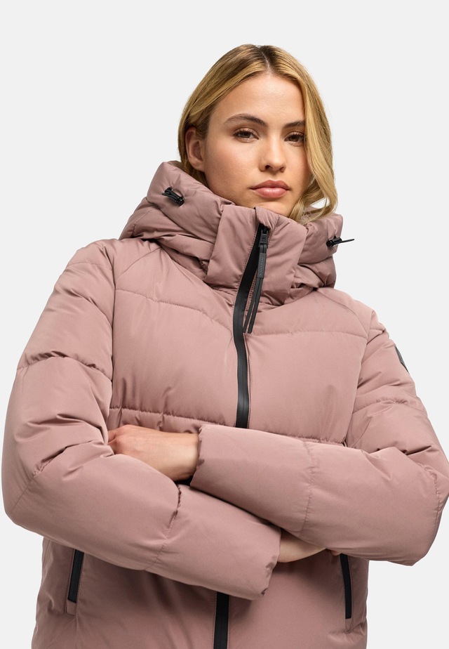 Navahoo Steppjacke »Frostherz XIV« mit Kapuze Kurze gesteppte Damen Winterjacke mit abnehmbarer Kapuze