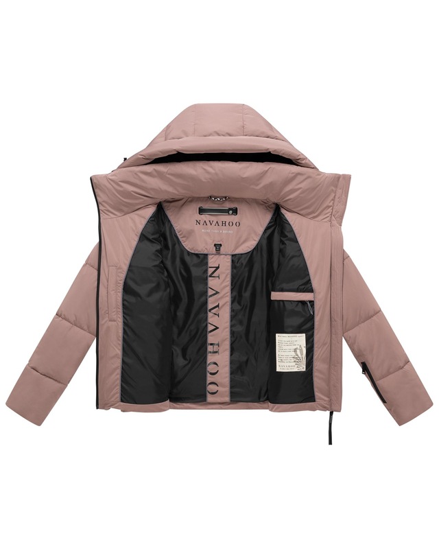 Navahoo Steppjacke »Frostherz XIV« mit Kapuze Kurze gesteppte Damen Winterjacke mit abnehmbarer Kapuze