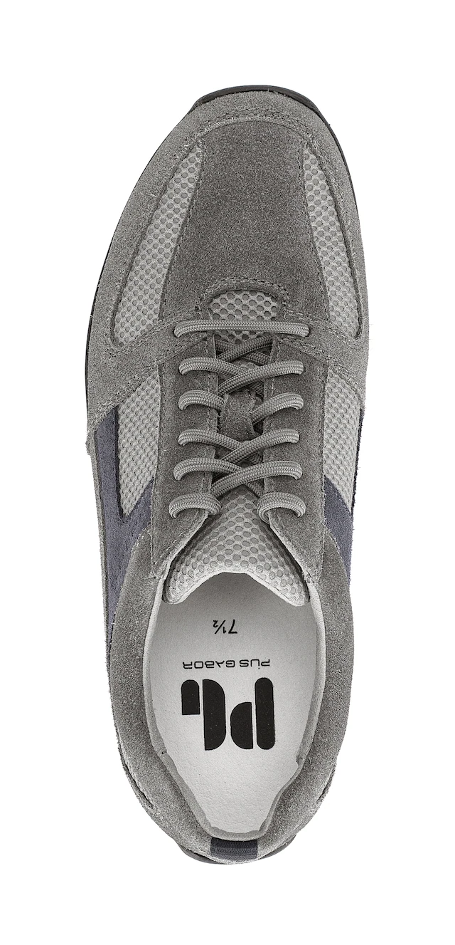 Pius Gabor Sneaker , Freizeitschuh, Halbschuh, Schnürschuh mit Kontrastbesatz, G-Weite