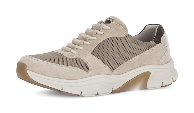 Gabor Slip-On Sneaker , Freizeitschuh, Slipper mit Kontrastbesatz an der Ferse, G-Weite