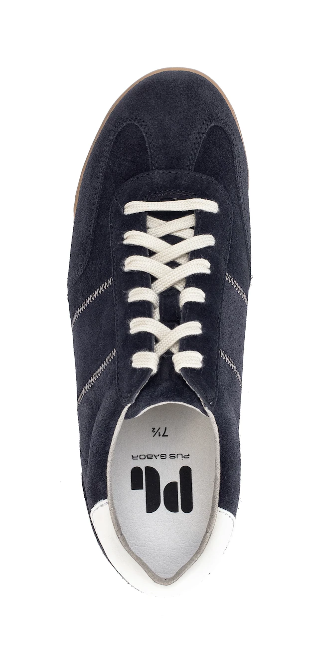 Pius Gabor Sneaker , Freizeitschuh, Komfortschuh, Schnürschuh mit Kontrastnähten, G-Weite