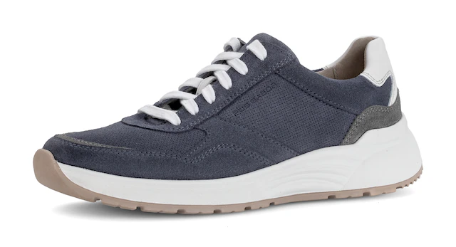Pius Gabor Sneaker , Freizeitschuh, Halbschuh, Schnürschuh mit Kontrastbesätzen, G-Weite
