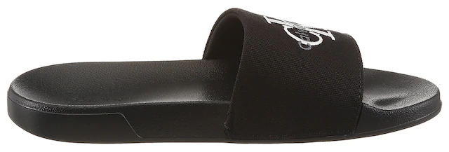 Calvin Klein Pantolette »ESS SLIDE CV WN« Sommerschuh, Poolslides, Pantolette, Strandschuh mit Logoschriftzug
