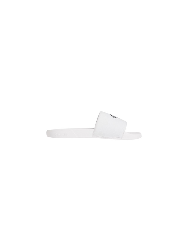 Calvin Klein Pantolette »ESS SLIDE CV WN« Sommerschuh, Poolslides, Pantolette, Strandschuh mit Logoschriftzug