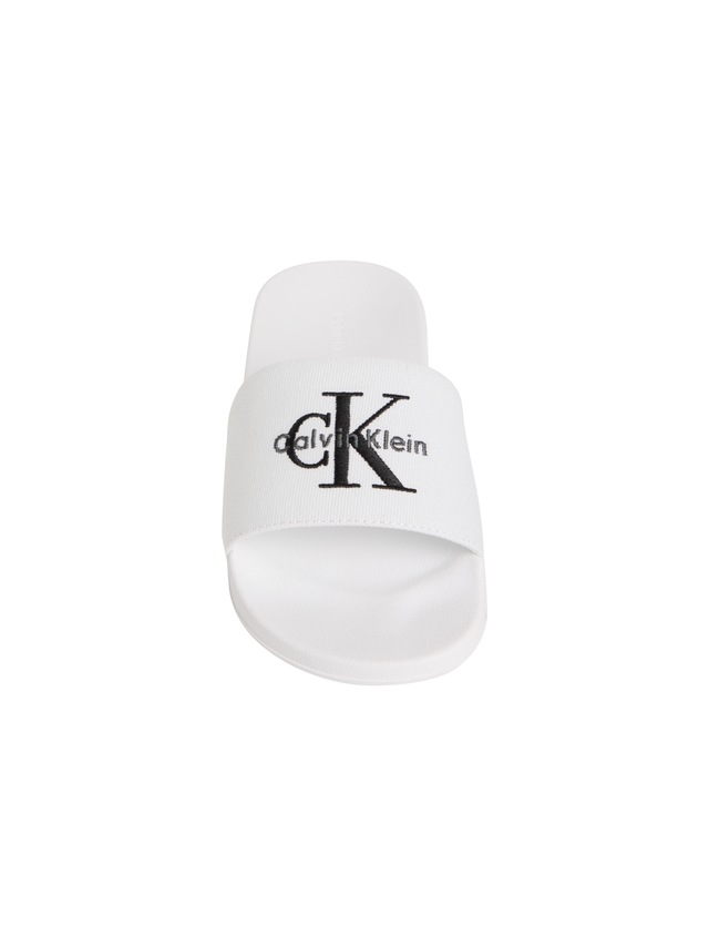 Calvin Klein Pantolette »ESS SLIDE CV WN« Sommerschuh, Poolslides, Pantolette, Strandschuh mit Logoschriftzug